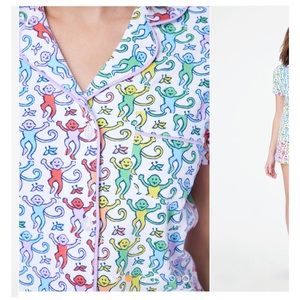 Roller Rabbit Disco Monkey Polo Pajamas (small)
